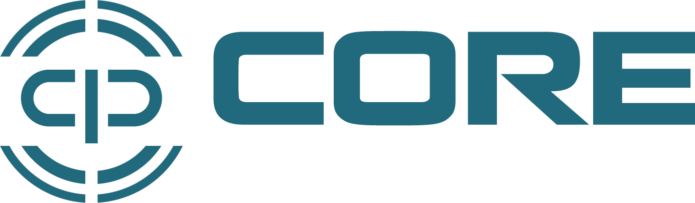 CORE logo with geometric design